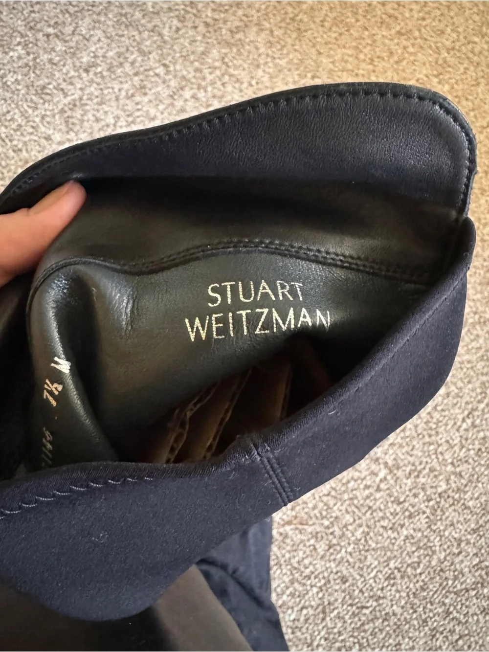 Stuart Weitzman Black Reserve Over-The-Knee Boots